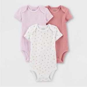 NWT Carters Baby 3 pack floral onesies - 3 months